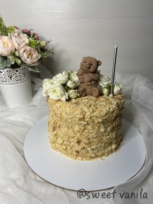 Детский торт с мишкой