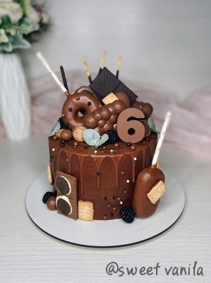Торт с шоколадками